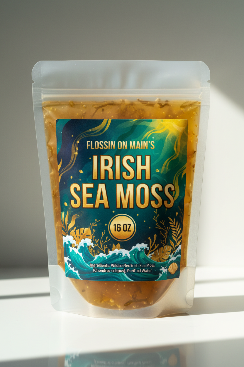 FLOSSIN ON MAIN'S IRISH SEA MOSS GEL